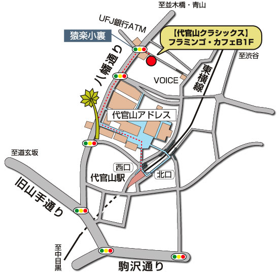 お店までの地図